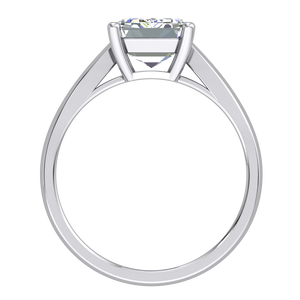 แหวนดีไซน์คลาสสิกหรูหรา9K สีเหลืองและสีขาวทองสำหรับผู้หญิงพร้อม3.02Cts คมชัดในห้องปฏิบัติการที่ปลูกด้วยเพชรทรงกลมตัดอย่างยอดเยี่ยม - Product Image 2