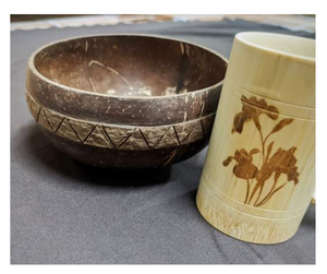 Cuenco de cáscara de coco hecho a mano, vajilla ecológica y única-Cuenco de cáscara de coco a granel listo para exportar con la mejor oferta - Product Image 1