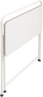 Bureau pliant moderne pour petits espaces, structure métallique de qualité supérieure, table d'extérieur pour usage extérieur et salon, design contemporain