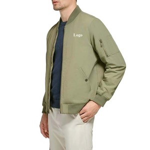 Chaquetas de bombardero con diseño de logotipo personalizado de satén de poliéster, ropa de hombre, chaquetas de hombre de calle principal de Pakistán, servicio OEM informal - Product Image 4