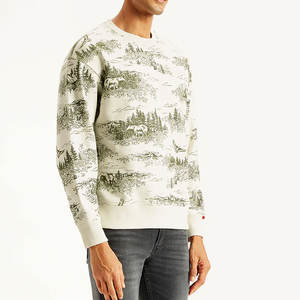 Vente en gros d'usine prix bon marché tenue décontracté nouveau design col rond imprimé sweat respirant hommes sweats fabriqués au Pakistan - Product Image 3