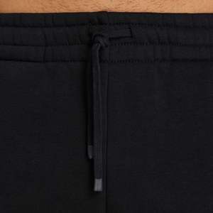 Pantalones de chándal relajados colectivos negros para hombre, cintura elástica de ajuste cómodo de algodón pesado suave, uso diario Premium - Product Image 3