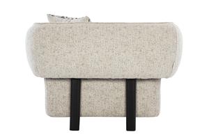 Canapé 3 places de haute qualité au design contemporain et minimaliste, tissu d'ameublement pour salon avec coussins en peluche à vendre - Product Image 6