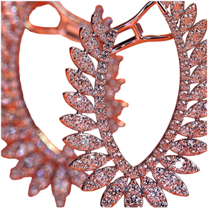 Pendientes de aro de oro blanco de 18 quilates personalizables con diamantes naturales, joyería fina para mujer, chapado en oro rosa - Product Image 3