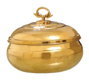 Bol décoratif en laiton avec des motifs en relief personnalisés Fabricant Grossiste Vente directe d'usine - Product Image 1