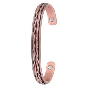 La más nueva pulsera de moda de cobre puro diseñada con imanes para aliviar las articulaciones y la artritis, brazalete para hombres y mujeres - Product Image 5