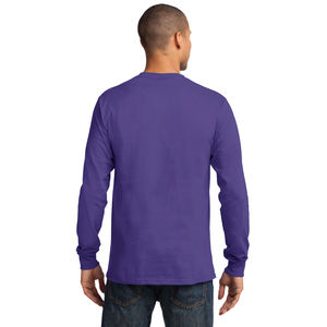 Camisetas de Manga Larga para Hombre, 100% Algodón, Cuello Redondo, Camisetas de Manga Larga, Color Verde, Precio al por Mayor, Camisetas Tri-blend, Sudaderas - Product Image 6