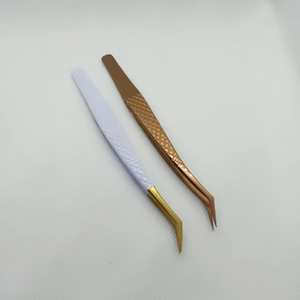 ชุดแหนบต่อขนตาเพิ่มวอลลุ่มแบบมืออาชีพเครื่องมือแยกแม่นยำป้องกันไฟฟ้าสถิตย์ด้ามจับสแตนเลสพกพาสะดวก10มม. - Product Image 5