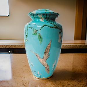 โถโกศโลหะสำหรับงานศพพิธีฝังศพนกฮัมมิงเบิร์ดเก็บขี้เถ้า - Product Image 6