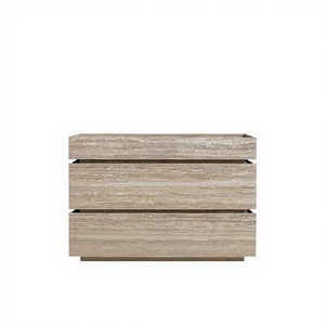 Özel Tasarım Lüks Modern Çevre Dostu Ayaklı İtalyan Bej Traverten Banyo Lavabo Dolabı - Product Image 1