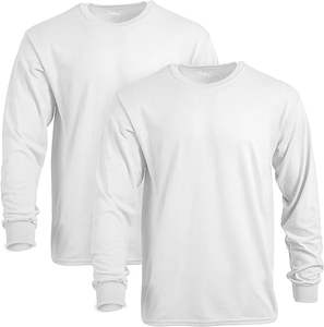 Custom Printed 100% Cotton Poplin Men's Fitness Long Sleeve T-<b>Shirt</b> for Autumn Season Size 6XL-Breathable and Casual - Product Image 4