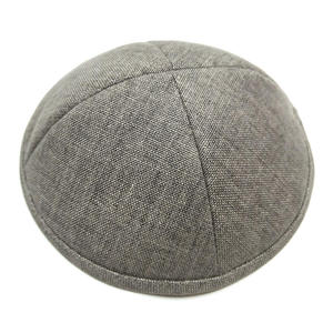 Kippa Unisex Personalizable de Moda 2025, Color Sólido, Simple, de Algodón y Cáñamo, Borde Redondo, Sombrero Judío - Product Image 2