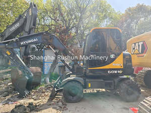 Vendita calda a buon mercato di seconda mano <span class=keywords><strong>Hyundai</strong></span> 60 ruote escavatore della Corea del sud originale usato cingolato idraulico escavatore per la vendita - Product Image 4