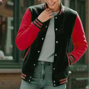 Nouvelle veste universitaire pour femme, logo personnalisé, imperméable, respirante, service OEM, faible MOQ - Product Image 4