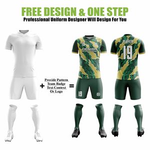 Maillots de football personnalisés de haute qualité, respirants, à séchage rapide, 100% polyester, imprimés, sublimés, pour équipes - Product Image 2