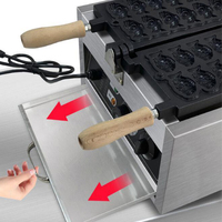 Machine à gaufres Taiyaki électrique 14 pièces, antiadhésive, en forme de poisson japonais, avec contrôle précis de la température pour boulangerie