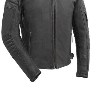 Precios al por mayor: Chaqueta de cuero para hombre más vendida en color liso, de excelente calidad y personalizable, 100% piel de vaca original, para invierno. - Product Image 5