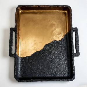 Long plateau en aluminium Opal Ridge avec base texturée Poignées moulées Profil moderne conçu pour la vie et la table de qualité supérieure - Product Image 4