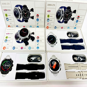 สมาร์ทวอทช์ AIMB Z19 พร้อมหูฟัง 2 in 1 เครื่องติดตามการออกกำลังกาย หน้าจอกลม 44-49 มม. กันน้ำระดับ IP67 สำหรับทุกเพศ - Product Image 3