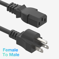 ปลั๊ก3ขา Nema 5-15P,สายไฟต่อ10A 14A 16A IEC320มาตรฐาน VED KC อนุมัติโรงงานในจีน