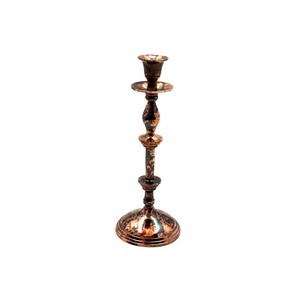 Bougeoir conique en métal élégant noir fini pour la décoration de table de Noël de mariage à la maison en gros en vrac - Product Image 3