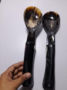 Gran oferta, juego de utensilios de estilo náutico de animales personalizados, cuchara de cuerno y hueso pulido, mango único, diseño de cuchara de horquilla artesanal Natural - Product Image 6