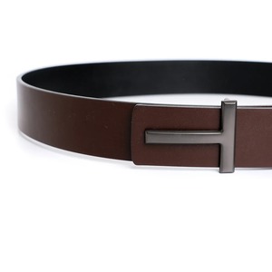 Top luxe Designer marque boucle ardillon T ceinture hommes haute qualité femmes véritable cuir véritable robe sangle pour jean ceinture - Product Image 2