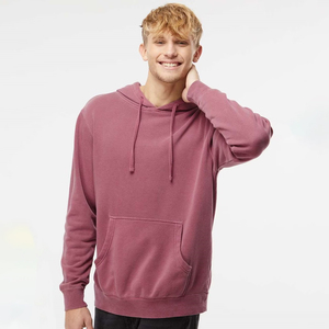 Sudadera con capucha Fabricantes OEM Ropa de calle personalizada 500GSM Peso pesado Y2K Mineral Vintage Lavado Gris oscuro Sudadera con capucha Hombre - Product Image 1