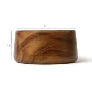 ชามเสิร์ฟอาหารไม้ธรรมชาติขัดเงาสำหรับบ้านโรงแรมร้านอาหารใช้สำหรับผลไม้คุกกี้ถั่วโดย fwe - Product Image 4