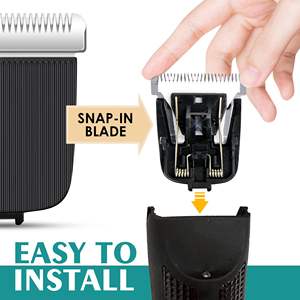 Cuchilla de Repuesto de Acero Inoxidable para Recortadora Eléctrica de Vello Íntimo y Cortacésped, Reemplazo Higiénico de Encaje Rápido para Máquina Cortadora, Negra - Product Image 1