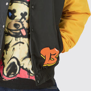 Chaqueta Varsity con Cuello Alto y Logotipo Frontal Bordado Personalizado de Alta Calidad OEM al por Mayor de Fábrica - Product Image 6