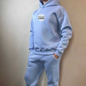 Ensemble survêtement à capuche pour hommes 2 pièces survêtement décontracté vêtements de détente unisexe mode vêtements hommes survêtements - Product Image 1