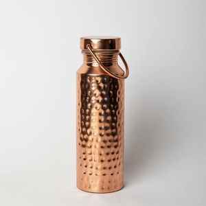 Diseño martillado ecológico, recipiente de plástico similar al cobre, diseño personalizado, precio bajo, botella de cobre martillado - Product Image 1