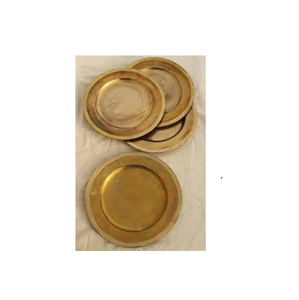 Assiettes de présentation en laiton doré Assiettes de mariage pour taille personnalisée prix bon marché Offre Spéciale produit - Product Image 1