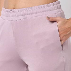Pantalon décontracté taille haute en molleton 100 % coton pour femme, avec cordon de serrage, style hip-hop, écologique, séchage rapide et respirant – Vente en gros - Product Image 4