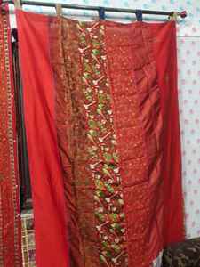 Panneaux Sari en tissu filtrant la lumière de style vintage moderne Toile de fond transparente pour le traitement des fenêtres pour la chambre à coucher, le salon et la salle à manger - Product Image 2