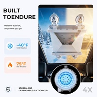 Support à ventouse Starlink Mini pour toit ouvrant de voiture, fenêtre, 4 bases à ventouse, sans perçage, fixation sécurisée pour camping-car, camion, SUV, bateau, en ABS