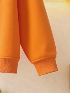 Logo personnalisé Toddler Boys Sweatshirts 100% coton enfants Sweat couleur unie pull surdimensionné pour la saison d'hiver - Product Image 4