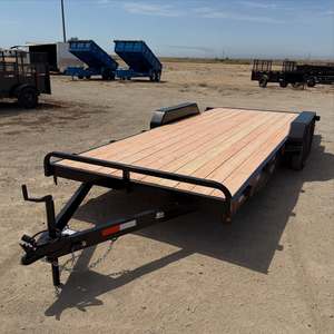 Remorques utilitaires à plateau plat en aluminium, essieu tandem avec planches en bois pour le transport sur camion, capacité de charge de 2500 à 2900 kg - Product Image 1