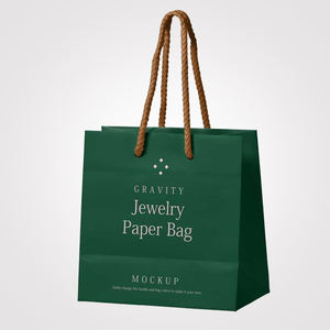 Sac en papier à trois brins personnalisable en usine avec logo imprimé pour emballage cadeau - Product Image 2