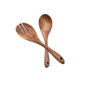 Servidores de ensaladas de madera, cuchara, tenedor, cuchillo de cena, cubiertos de madera de alta calidad, producto más reciente de alta calidad, gran oferta - Product Image 1