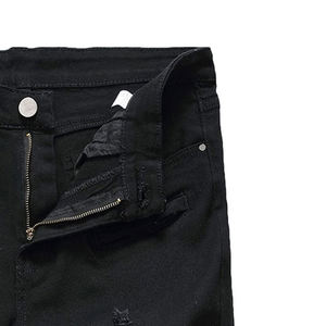 Services de conception OEM personnalisés Shorts en jean pour hommes, style unique avec logo personnalisé, courte longueur pour la vente en ligne - Product Image 4