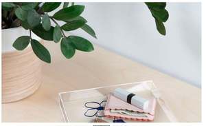 Elegante bandeja grande de acrílico para comida, diseño elegante de calidad superior, Perfecta para servir en la cocina, el comedor y el hogar - Product Image 3