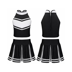 Costume Sublimation Cheerleader Jupe Tenues Strass Cheer Dance Costumes Personnalisé Sexy Cheerleading Uniformes - Product Image 1