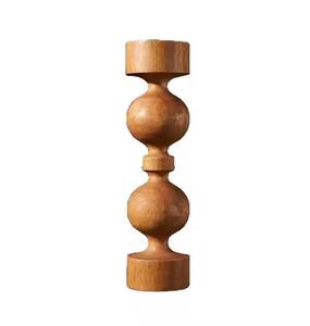 Candelero de madera y metal en espiral con excelente mano de obra para una decoración elegante y fabulosa para el hogar y la villa - Product Image 4