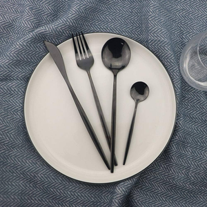 Ensemble de vaisselle pour fêtes d'hôtel ensemble de cuillère fourchette couteaux en métal ensemble de couverts vintage en acier miroir pour le dîner à la maison - Product Image 2