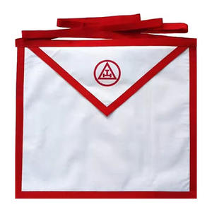 Fabricación personalizada al por mayor Master Masons Delantales con bolsillo personalizado Regalia masónica Delantal transpirable de Pakistán - Product Image 6