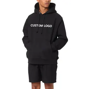 9 yıl fabrika standart fit kazak ağır Hoodies özel logo artı boyutu tişörtü hoodies için yüksek kalite