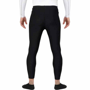 Men's Breathable Spandex <b>Polyester</b> <b>Leggings</b> Custom Logo Casual Fitness Wear with Solid Pattern - Product Image 2