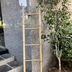 บันไดไม้ไผ่งานแฮนด์เมดสำหรับตกแต่งสวนราคาประหยัด - Product Image 2